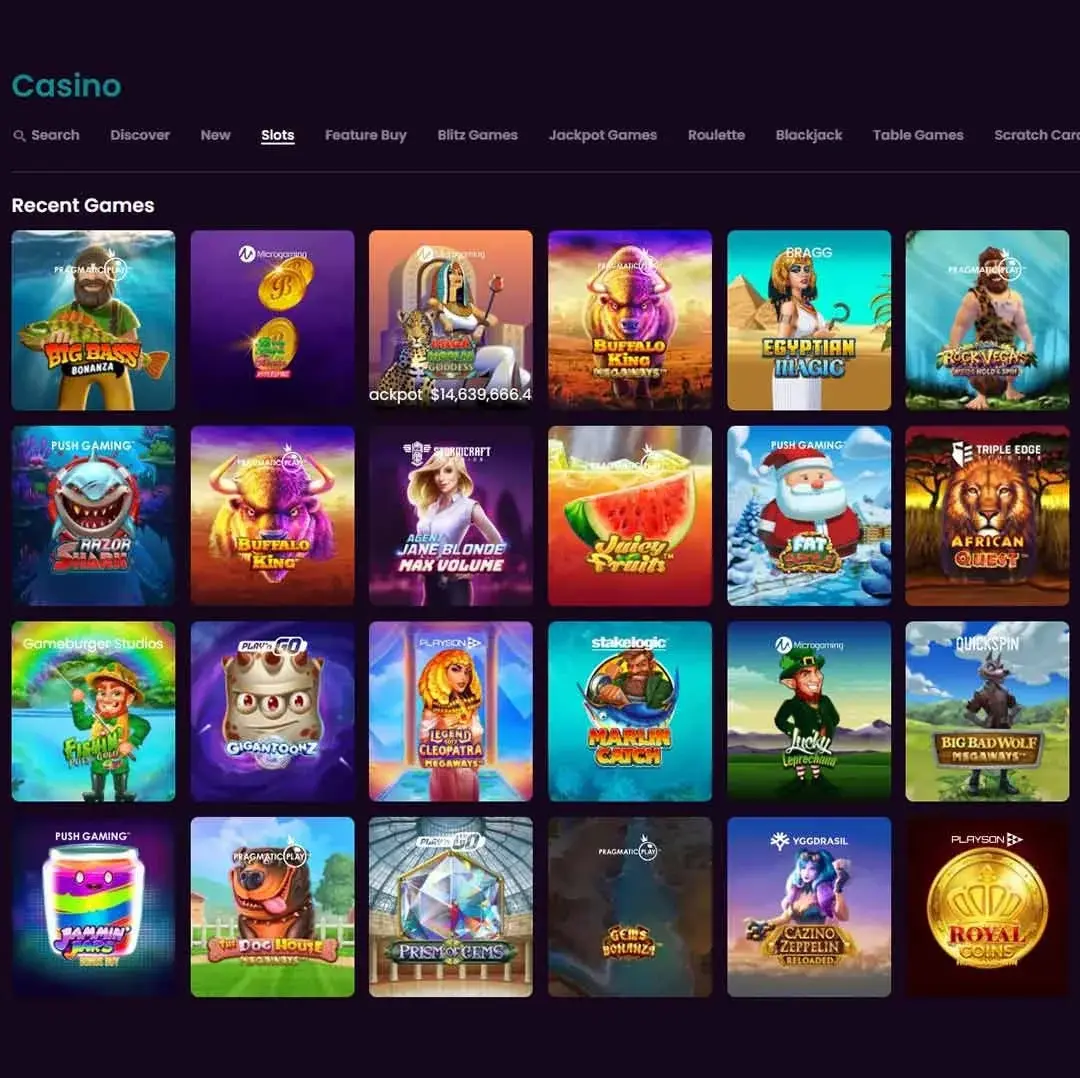 Boomerang casino screenshot